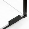 NEW TRENDY Kabina prysznicowa SMART BLACK 1D prostokątna U 110x90x200 szkło czyste 8mm Active Shield 2.0 - UCHWYT RELING EXK-6645